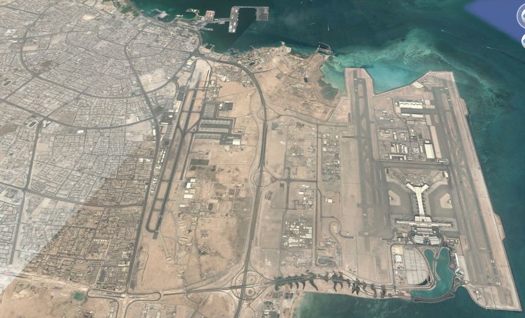 photo Doha airport Google Earth 2